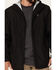 Image #3 - ATG by Wrangler Men's All-Terrain Black Zip-Front Hooded Rain Jacket, Black, hi-res