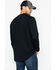Image #2 - Hawx Men's Black Logo Crew Long Sleeve Work T-Shirt - Big, Black, hi-res