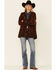 Image #2 - Outback Trading Co. Women's Boot Barn Exclusive Red Myra Aztec Print Storm-Flap Hooded Jacket , , hi-res