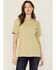 Image #1 - Carhartt Women's Loose Fit Heavyweight Short Sleeve Pocket Tee, Sand, hi-res