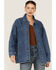 Levis Women's Blue Denim Shacket , Blue, hi-res