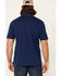 Image #4 - North River Men's Solid Slub Short Sleeve Polo Shirt, Blue, hi-res