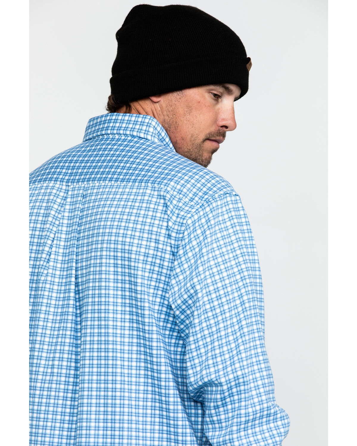 Image #5 - Wrangler 20X Men's FR Small Check Plaid Long Sleeve Work Shirt , , hi-res