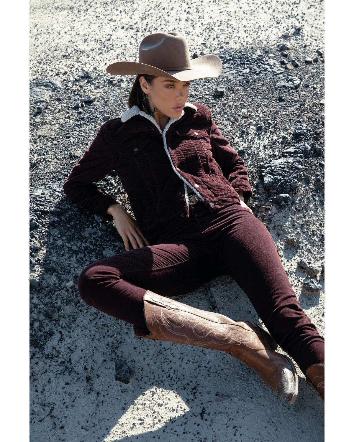 Image #1 - Levi's Women's Moleskin High Rise Wedgie Skinny Jeans, Burgundy, hi-res