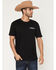 Image #2 - Moonshine Spirit Men's Mexico Eagle Short Sleeve Graphic T-Shirt, Black, hi-res