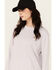 Image #2 - Carhartt Women's Relaxed Fit Midweight Crewneck Sweatshirt, Light Purple, hi-res