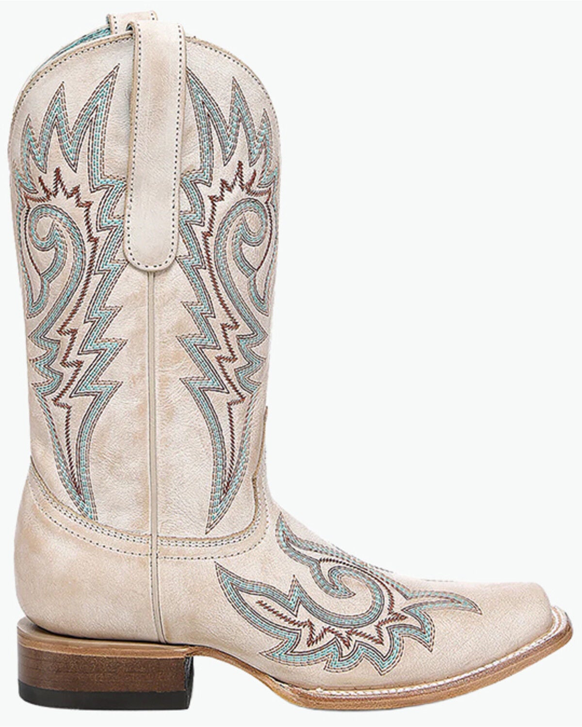 Image #2 - Corral Women's Straw Flames Western Boots - Square Toe, Brown, hi-res