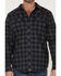 Cody James Men's FR Tartan Plaid Long Sleeve Snap Work Shirt , Black, hi-res