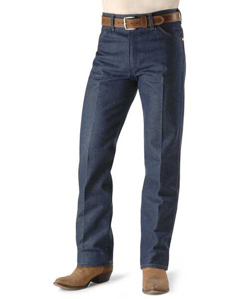 Wrangler Men's Original Fit Rigid Jeans, Indigo
