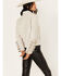 DANCASSAB Women's Bjork Leather Moto Biker Jacket, Ivory, hi-res