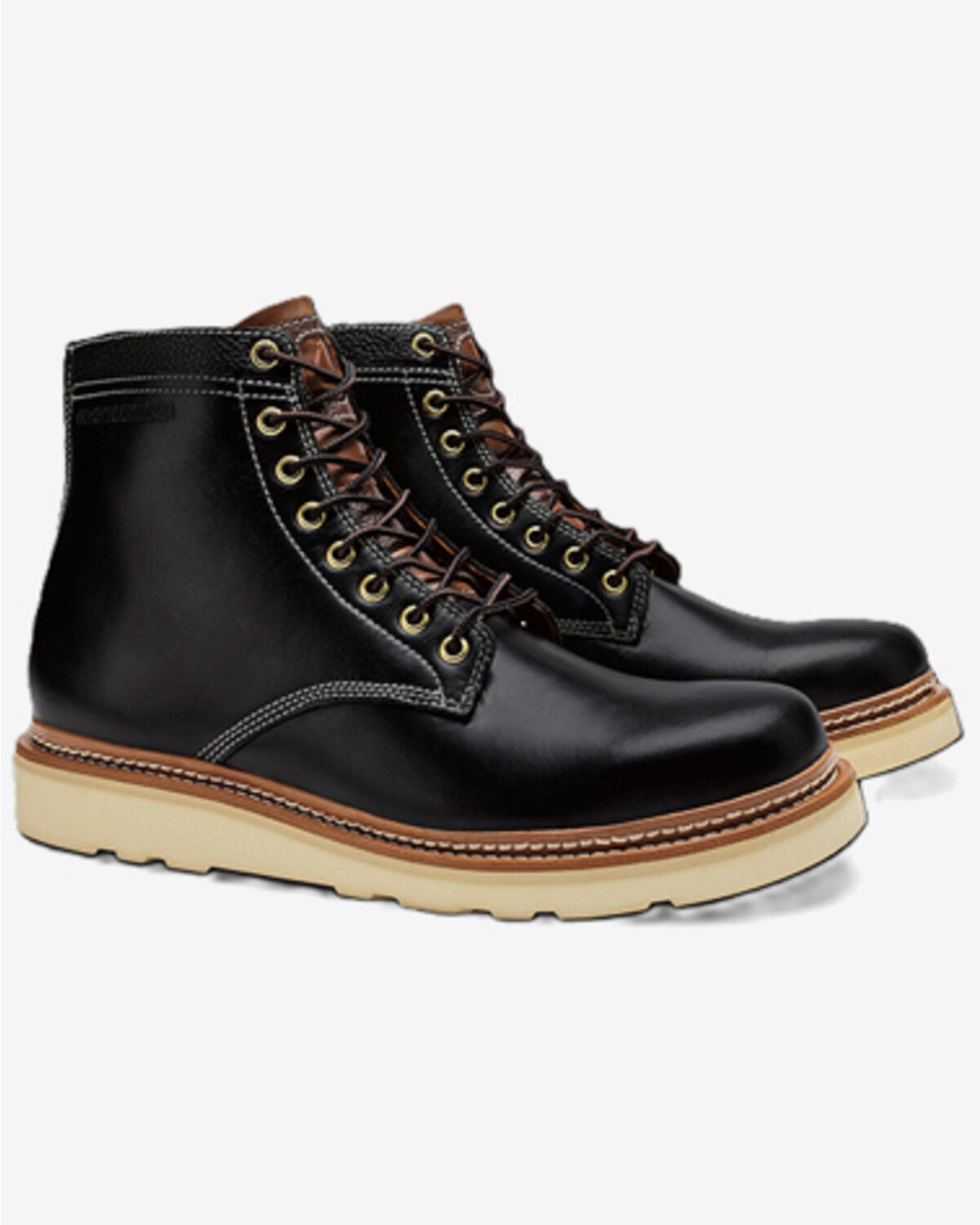Image #4 - OluKai Men's Pāhi Chukka Work Boots - Soft Toe, Black, hi-res