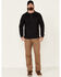 Image #2 - Ariat Men's Black Air Henley Long Sleeve Work Shirt , , hi-res