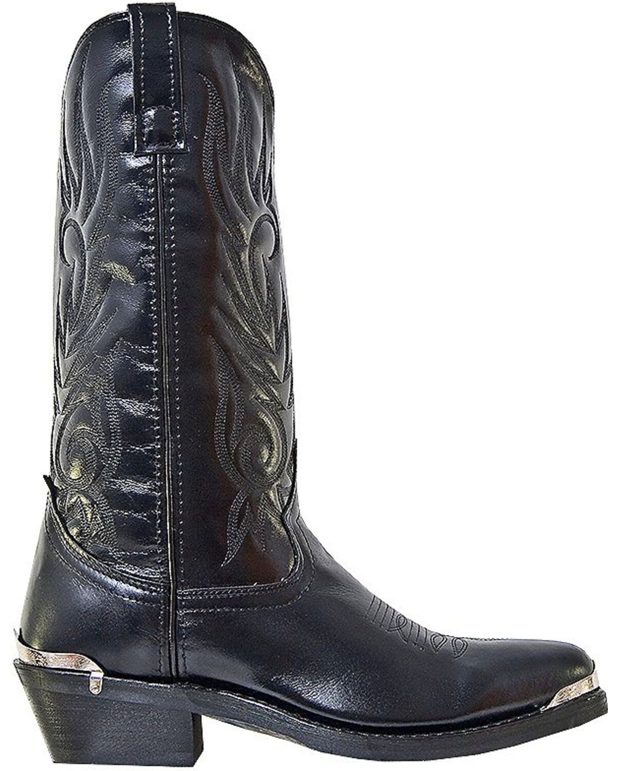 Image #6 - Laredo Men's McComb Western Boots - Round Toe, Black, hi-res
