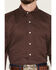 Image #3 - Wrangler X Cody Johnson Men's Geo Print Long Sleeve Button-Down Western Shirt, Wine, hi-res