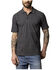 Image #1 - Kimes Ranch Men's Harlan Striped Short Sleeve Button-Down Polo Shirt, Black, hi-res