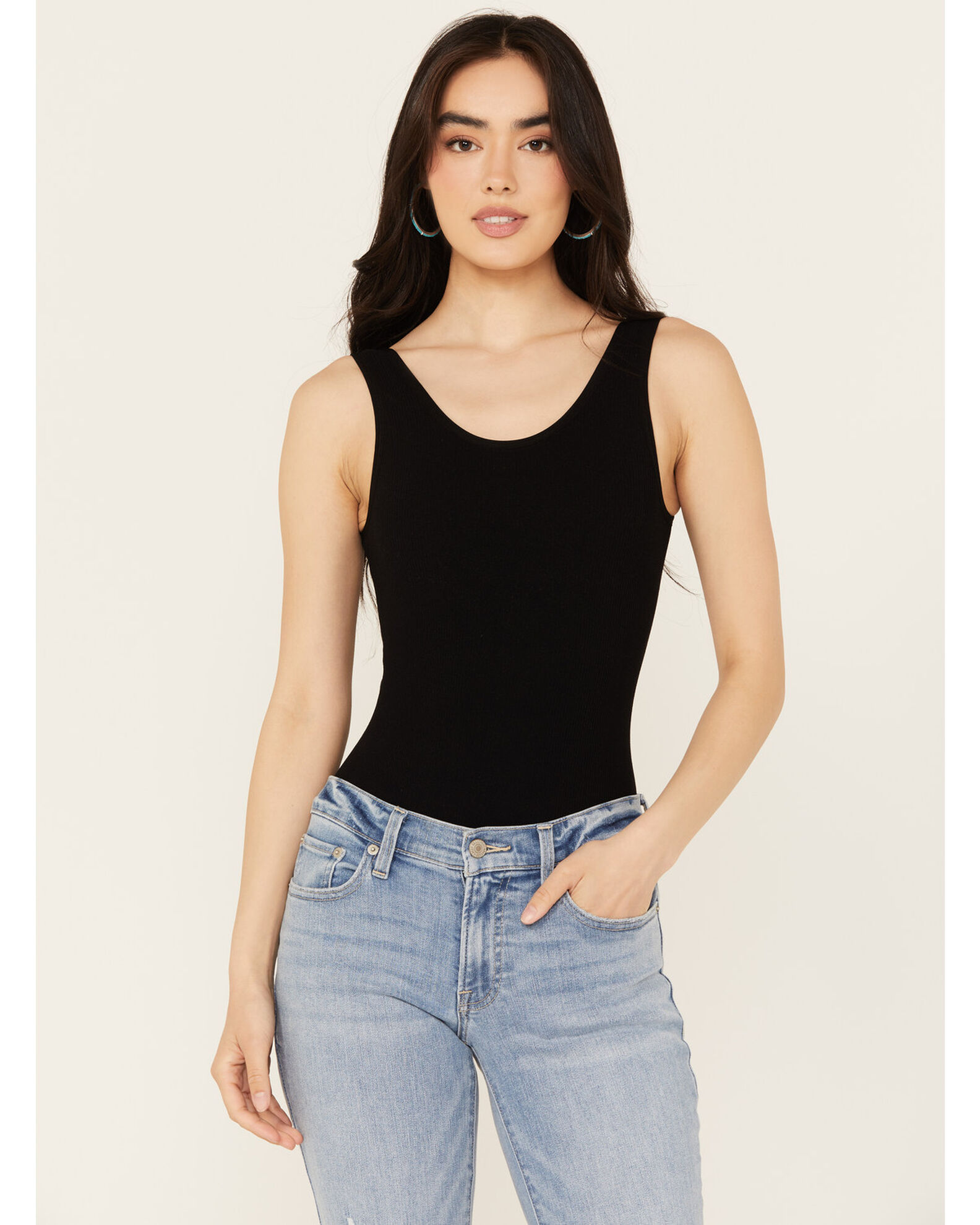 By Together Women's Hello There Ribbed Bodysuit