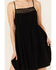 Image #3 - Beyond The Radar Women's Crochet Trim Mini Dress, Black, hi-res