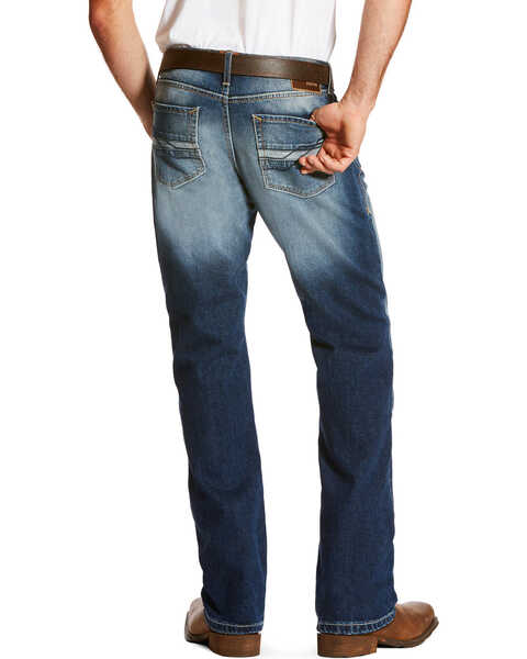 Image #1 - Ariat Men's Blue M5 Slim Fit Jeans - Straight Leg , , hi-res