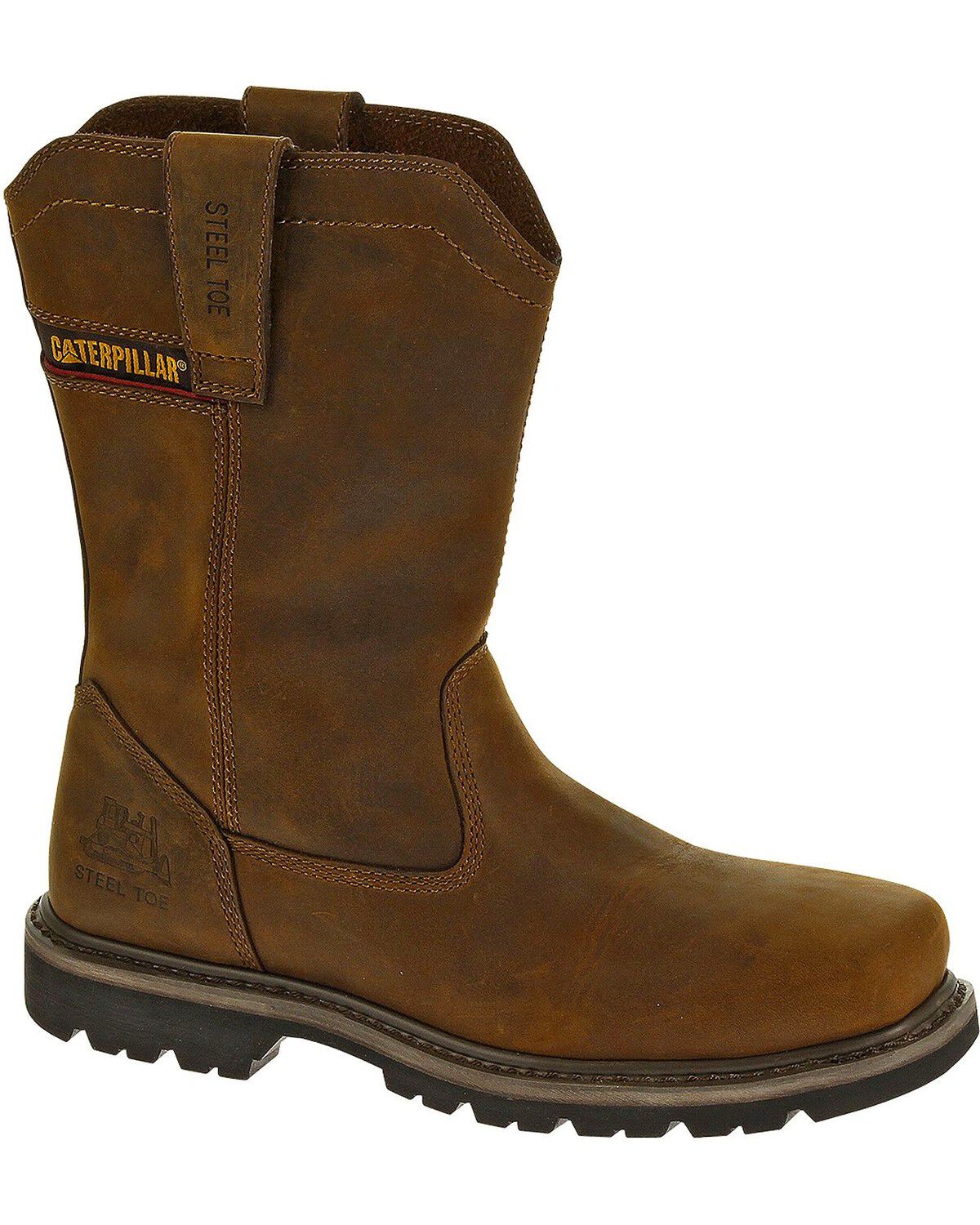 Image #1 - CAT Men's Wellston Steel Toe Work Boots, , hi-res