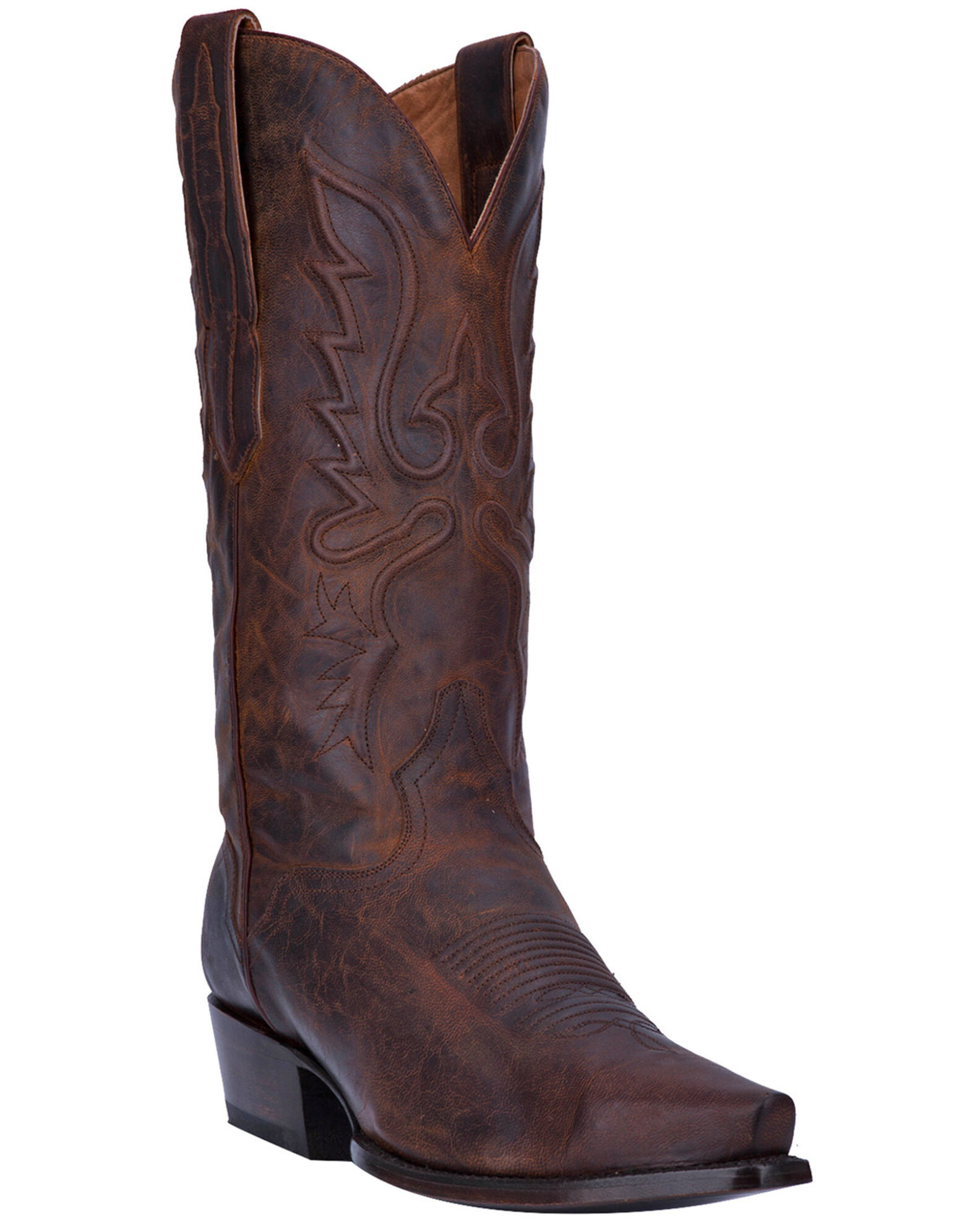 Product Name El Dorado Men s Bay Apache Leather Western Boots Snip Toe