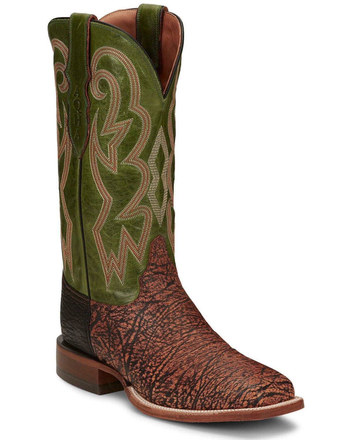 Justin Men's Mingus Benedictine Western Boots - Square Toe, Tan, hi-res