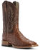 Image #1 - Ariat Men's Barker Brandy Full-Quill Ostrich Western Boots - Wide Square Toe, , hi-res