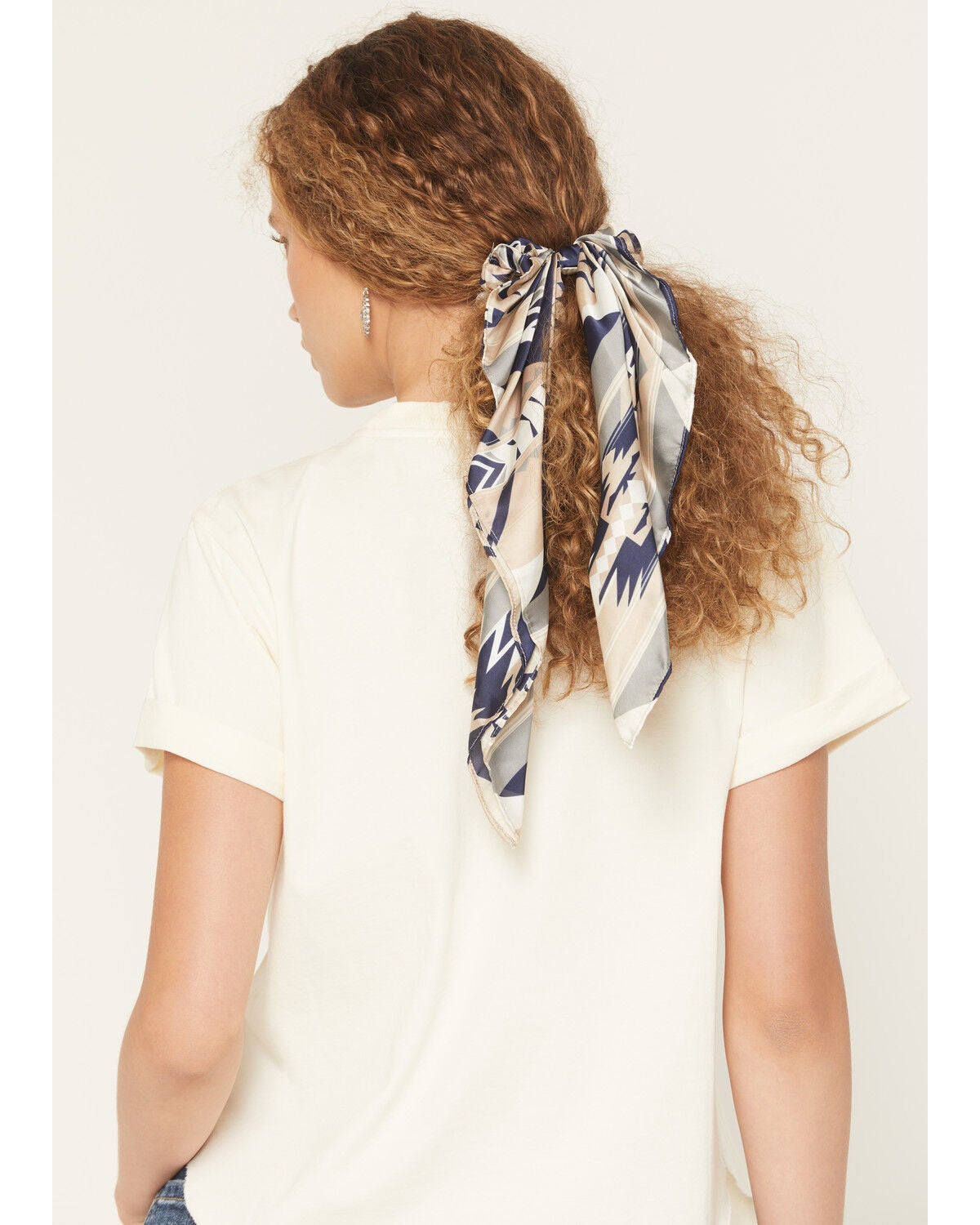 Idyllwind Women's Eugenia Southwest Postcard Hair Scrunchie Set - 2 Piece, Cream, hi-res