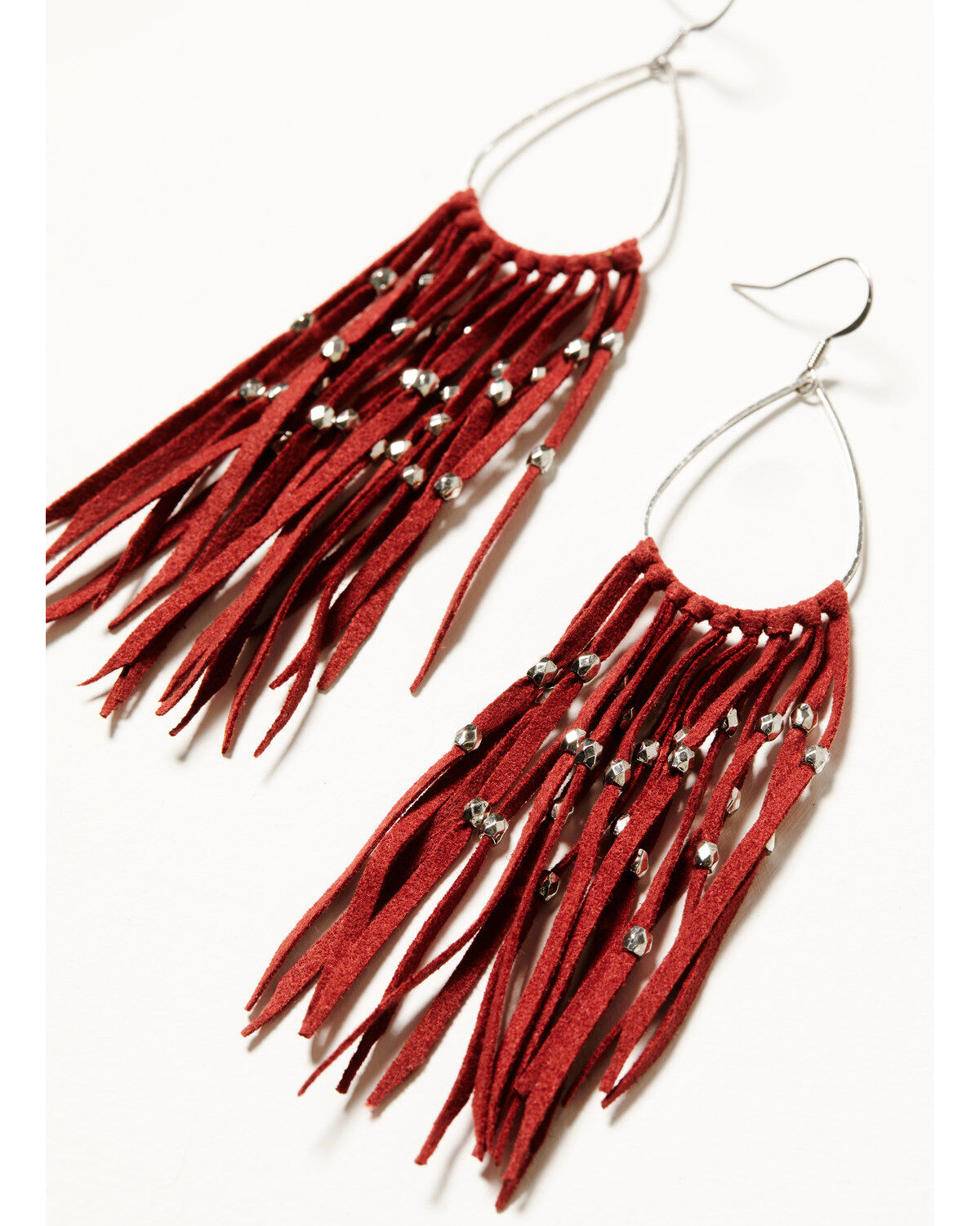 Image #2 - Idyllwind Women's Havana Antique Fringe Earrings, Red, hi-res