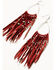 Image #2 - Idyllwind Women's Havana Antique Fringe Earrings, Red, hi-res