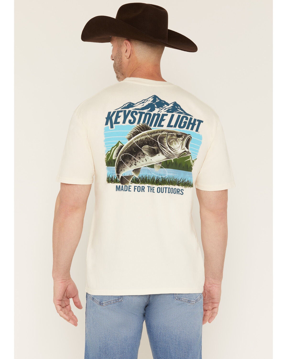 Changes Men's Keystone Light Short Sleeve Graphic T-Shirt, Natural, hi-res