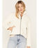 Cleo + Wolf Women's Quilted Corduroy Puffer Jacket, Ivory, hi-res