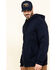 Hawx Men's FR Zip Up Fleece Work Hoodie - Tall , Navy, hi-res