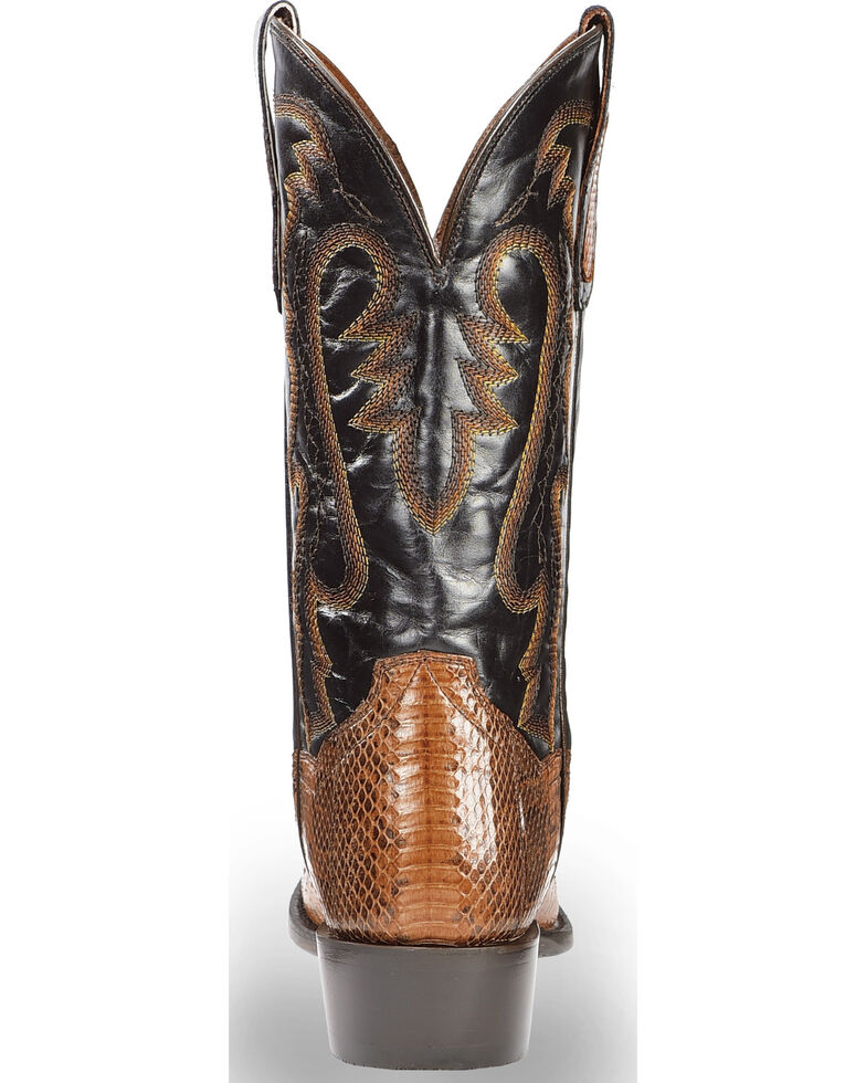 Dan Post Men's Two Tone Water Snake Cowboy Boots - Round ...
