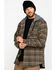Image #3 - Hawx Men's Olive Mission Plaid Hooded Long Sleeve Shirt Work Jacket - Tall, , hi-res