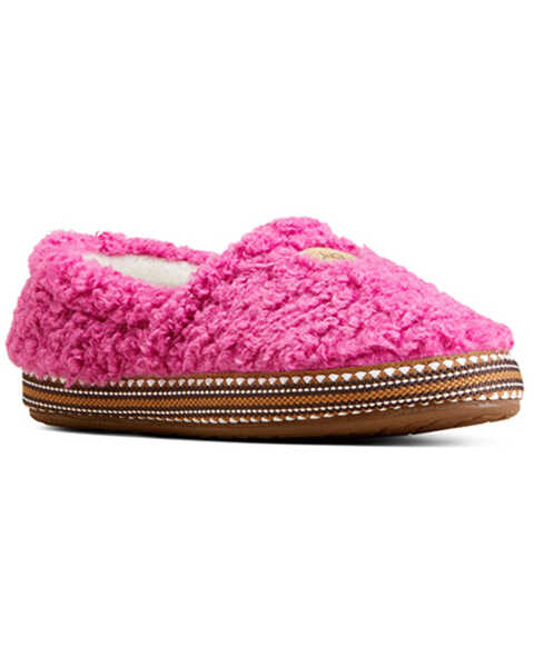 Ariat Women's Snuggle Slipper - Round Toe, Pink, hi-res
