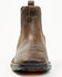 Image #4 - Double H Men's 5" Crestone Romeo Chelsea Boots - Broad Square Toe, Brown, hi-res