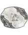 Image #1 - Montana Silversmiths Lace Whisper Flourish Belt Buckle, Silver, hi-res