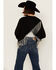 Image #4 - Vocal Women's Rhinestone Fringe Jacket, Black, hi-res