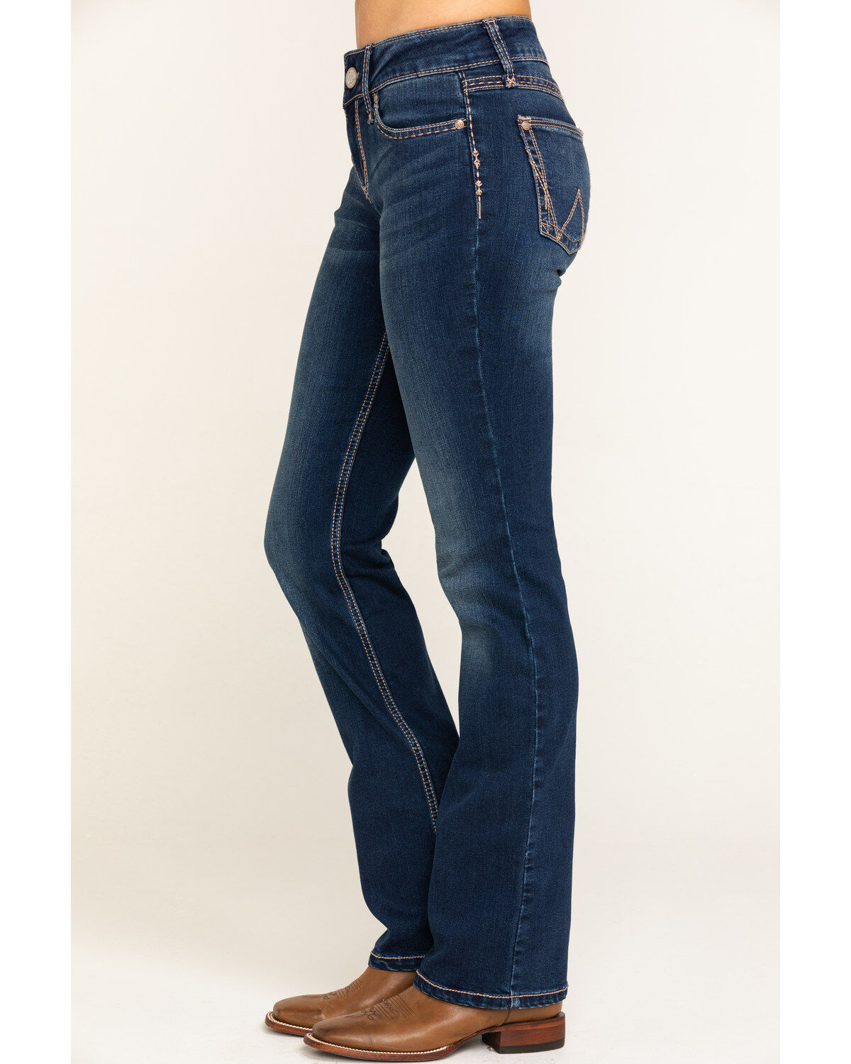 womens high rise boot cut jeans