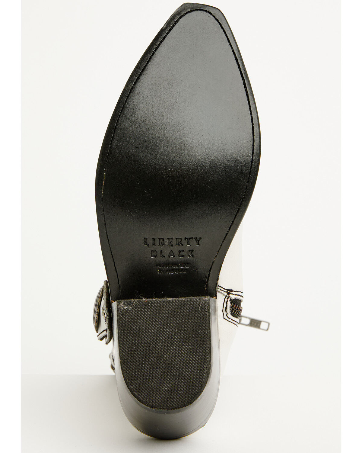 Image #7 - Liberty Black Women's Shirley Concho Western Booties - Snip Toe, White, hi-res