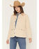 Image #1 - Shyanne Women's Peached Poplin Quilted Jacket, Khaki, hi-res