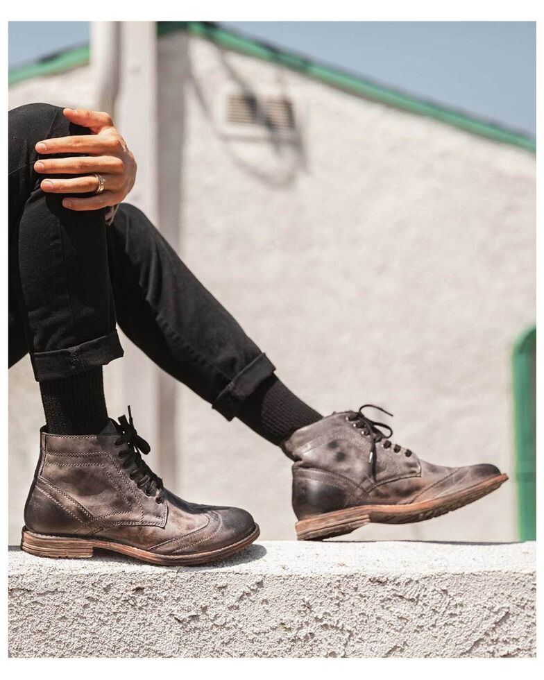 Evolutions Men S Grey Outlaw Ii Lace Up Boots Round Toe Boot Barn