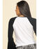 Image #5 - Shyanne Women's Black & White Rodeo Y'all Raglan Bell Sleeves , , hi-res