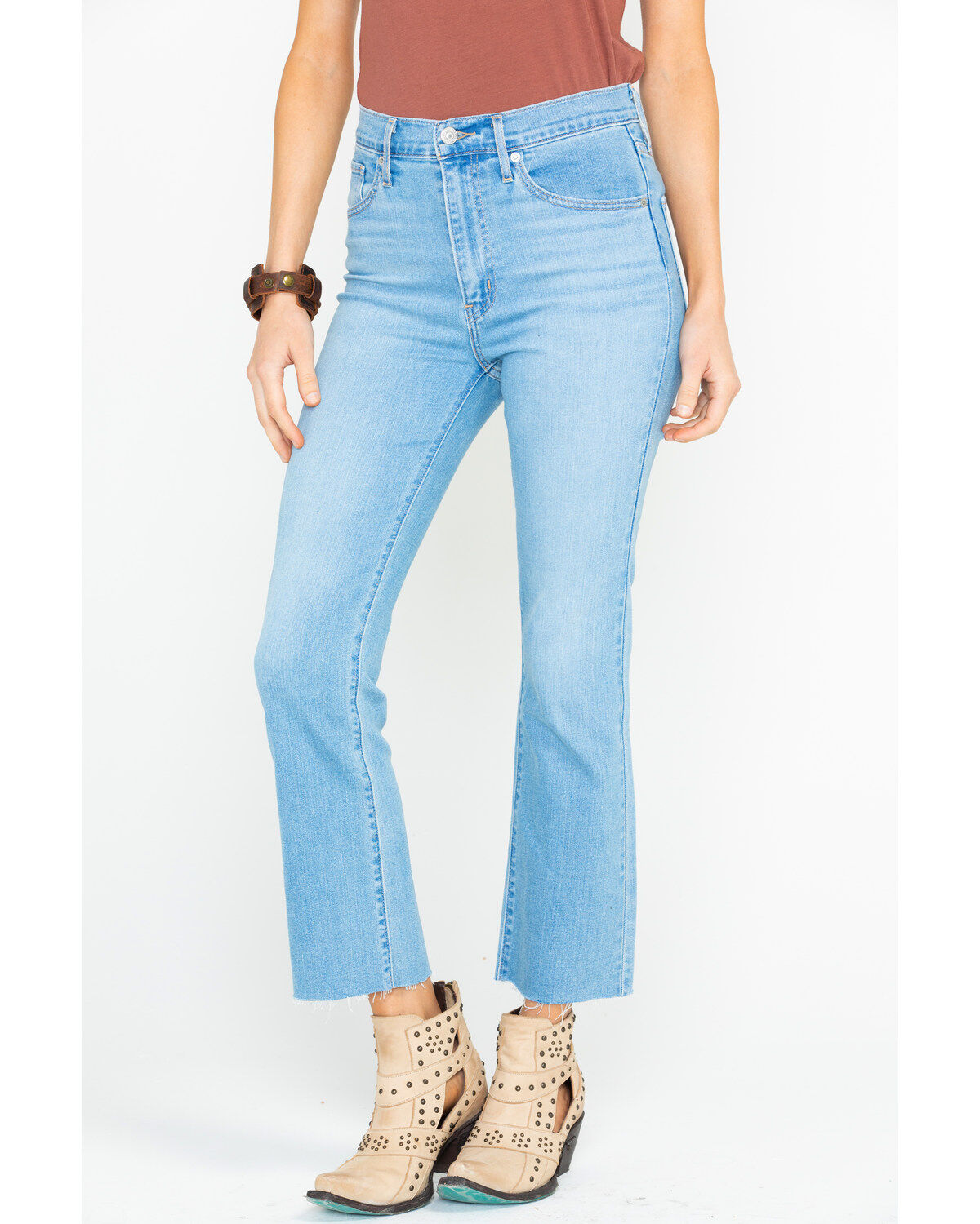 levi's mile high crop flare jeans