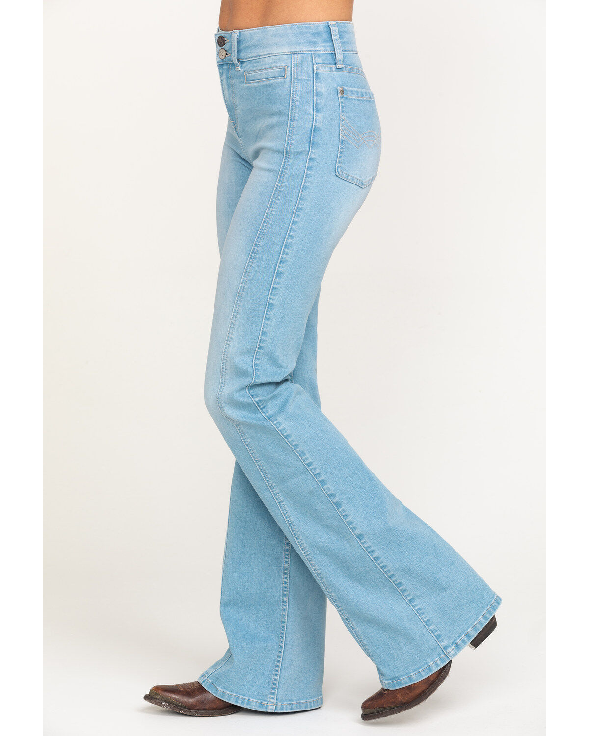 Image #3 - Idyllwind Women's Holston High Rise Fit & Flare Front Seam Jeans, , hi-res