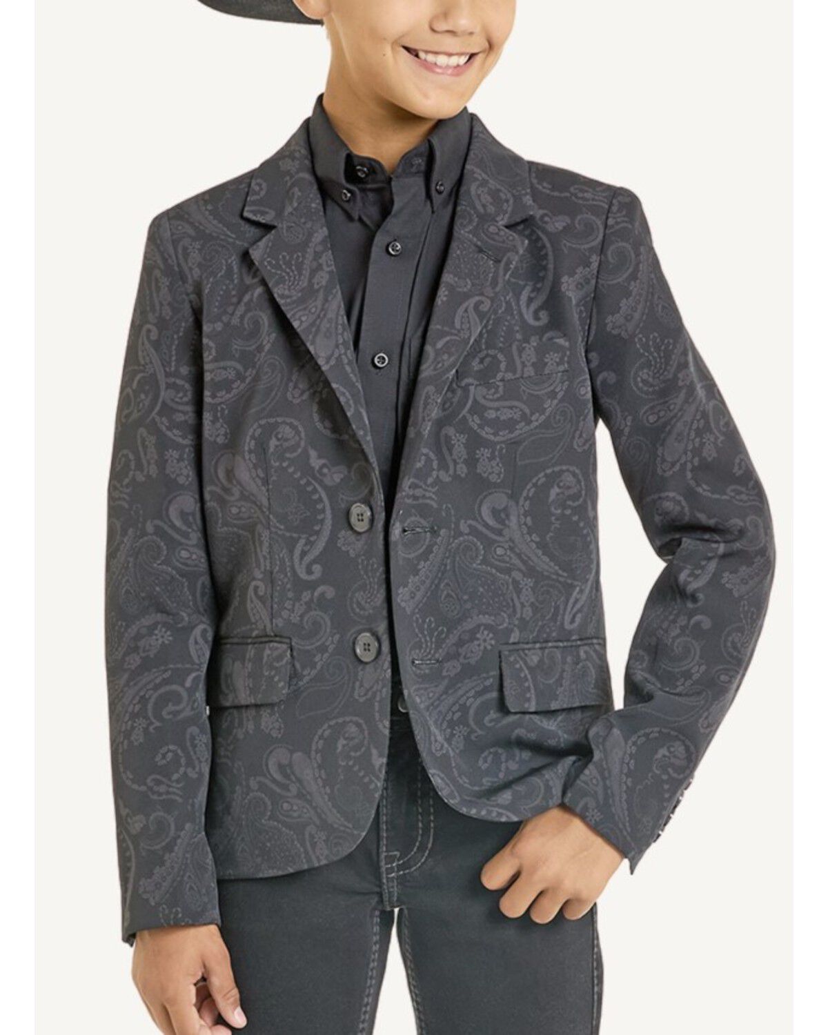 Image #1 - Rock & Roll Denim Boys' Sportcoat, Black, hi-res