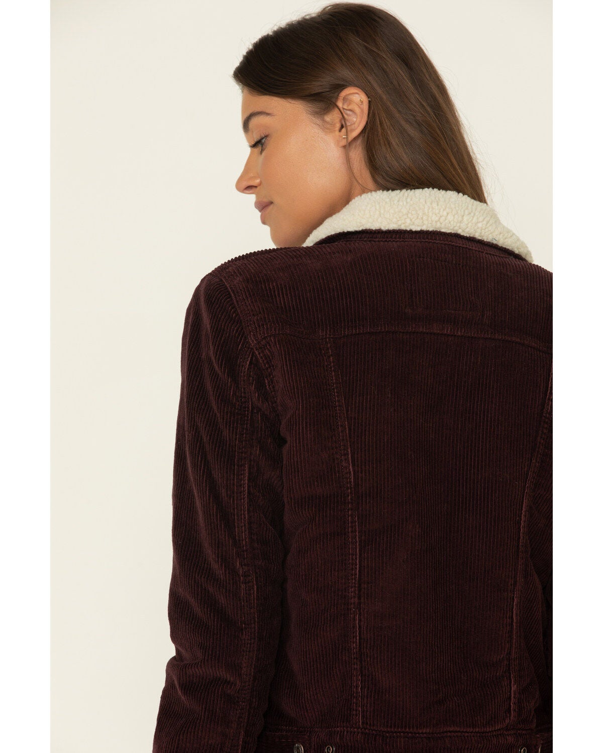 burgundy levi jacket
