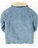 Image #2 - Urban Republic Boys' Medium Wash Sherpa Lined Snap Denim Jacket, Medium Wash, hi-res