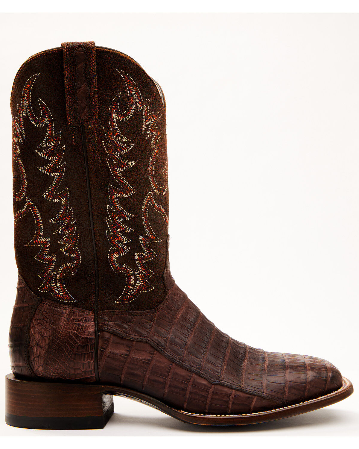 Image #2 - Cody James Men's Grasso Exotic Caiman Skin Western Boots - Broad Square Toe, , hi-res