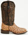 Image #2 - Tanner Mark Men's Ostrich Print Western Boots - Broad Square Toe, Brown, hi-res